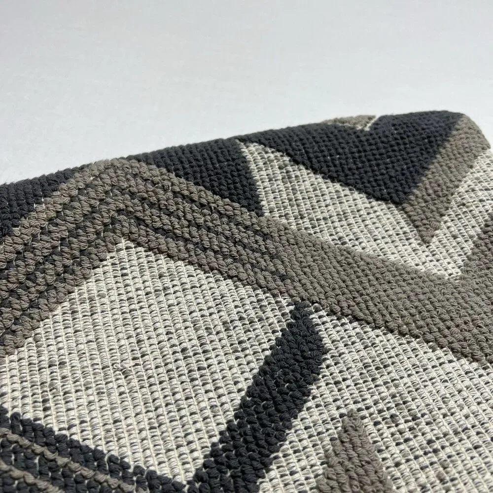 West Elm Broken Arrow Lumbar Pillow Cover 14”x36” Platinum Gray New